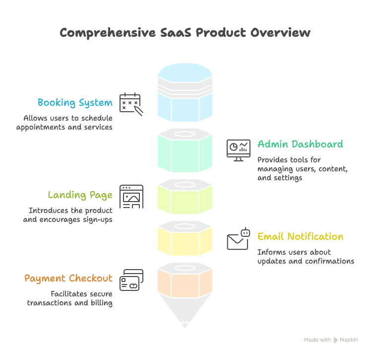Complete SaaS product built during the program