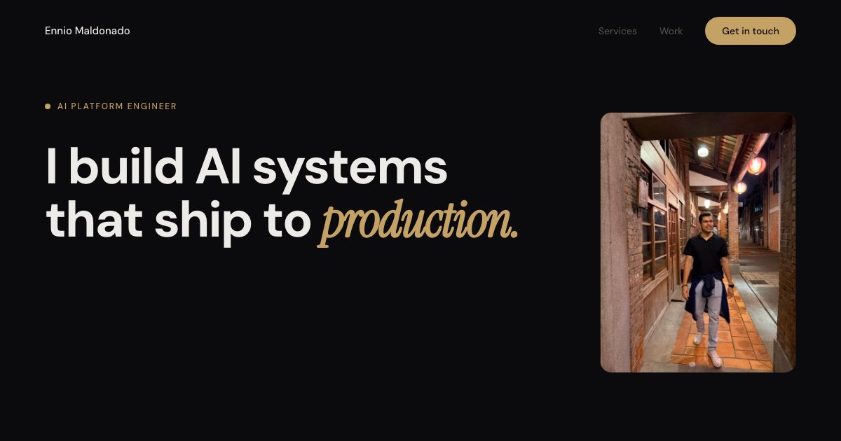 Professional portfolio site